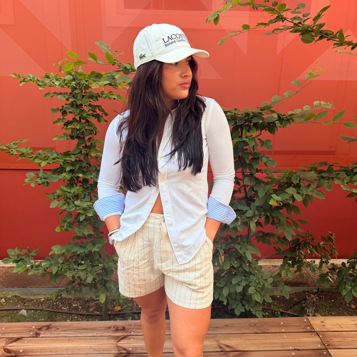 Ada Striped Linen Shorts