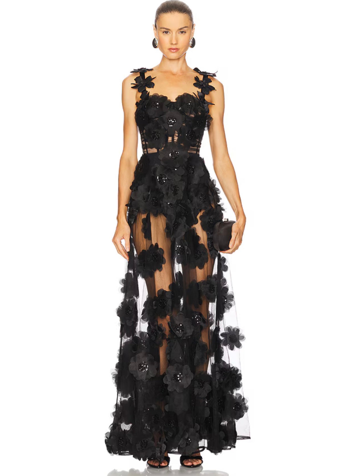 RENT | BUY Bronx Banco Rosalie Noir Gown in Black