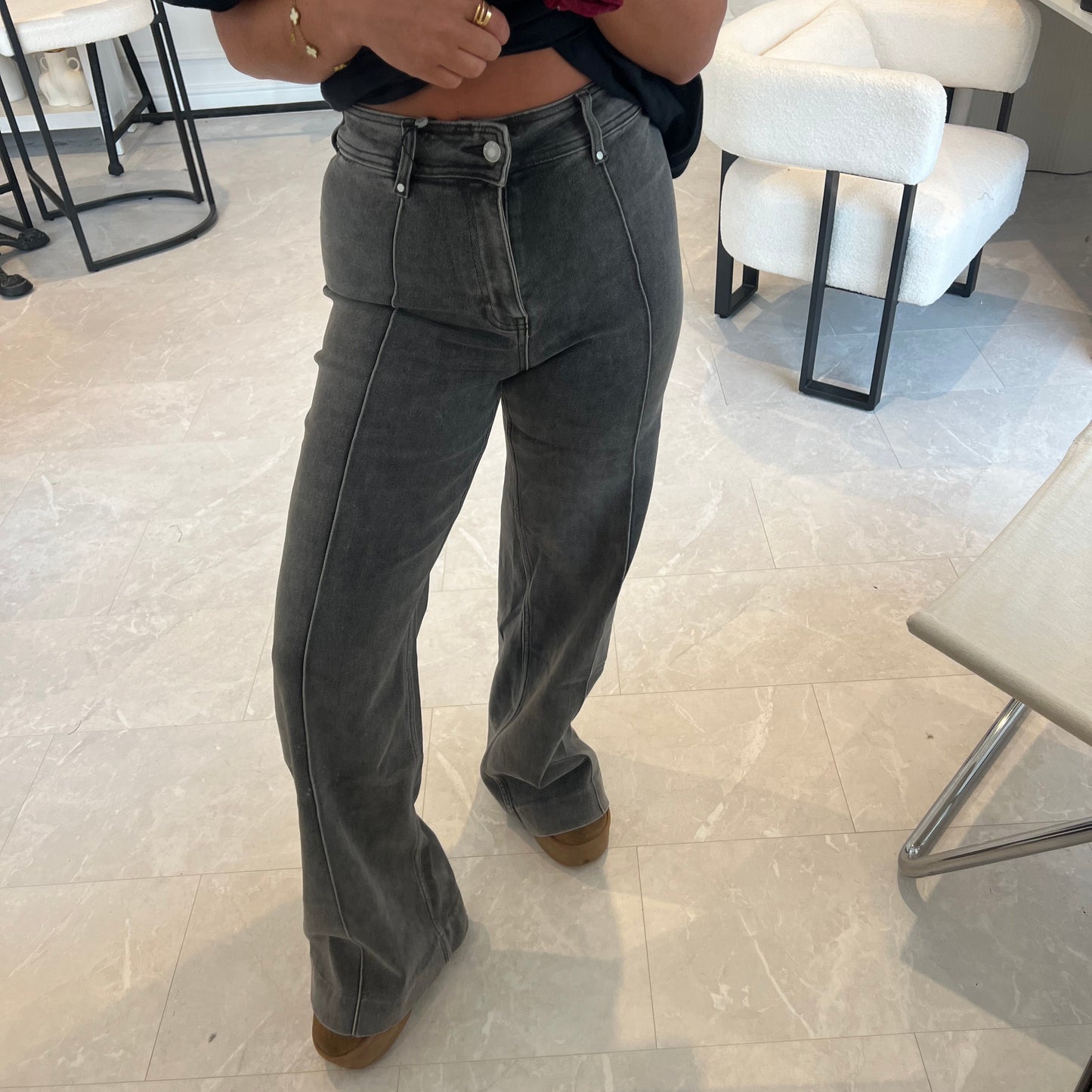 Kirsty Seam Detail Flare Jeans