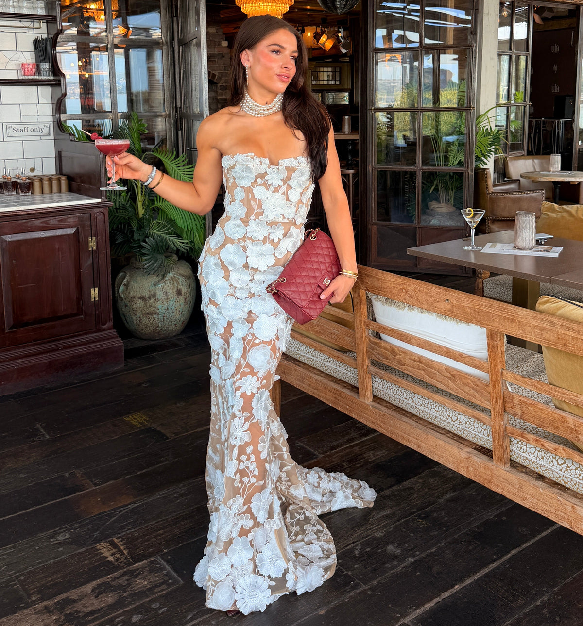 RENT | BUY Bronx & Banco Jasmine White Gown Dress