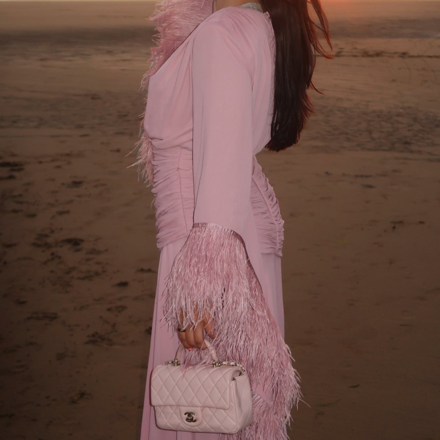 RENT | BUY Bronx & Banco Geisha Baby Pink Maxi Dress