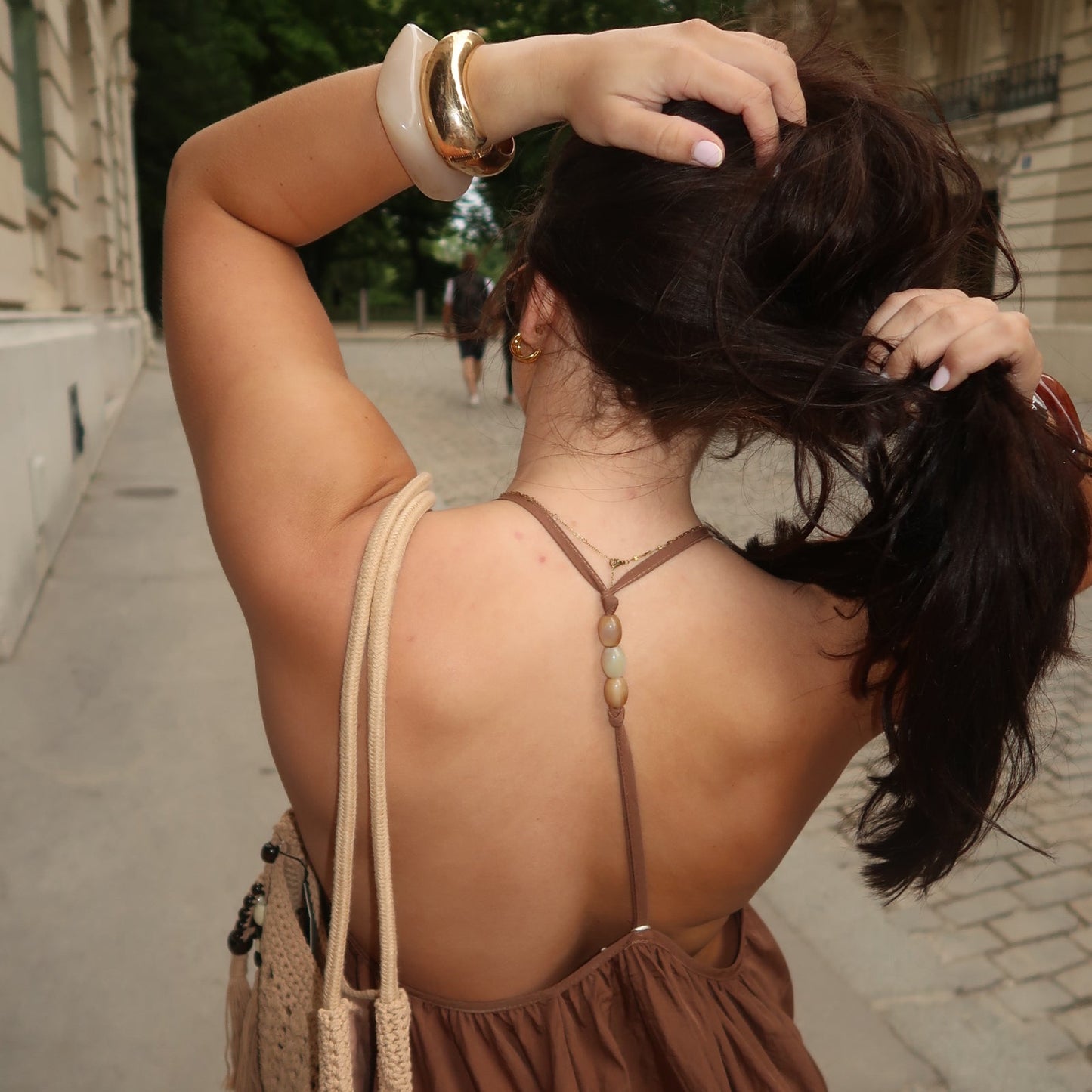 Tilly Beaded Halter Maxi Dress
