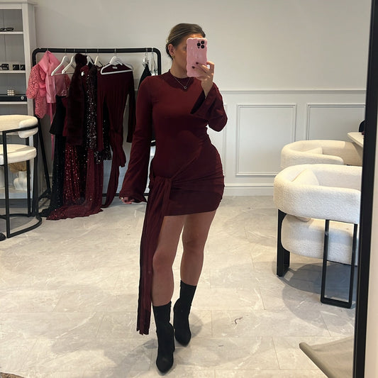 Ana Side Tie Mini Dress