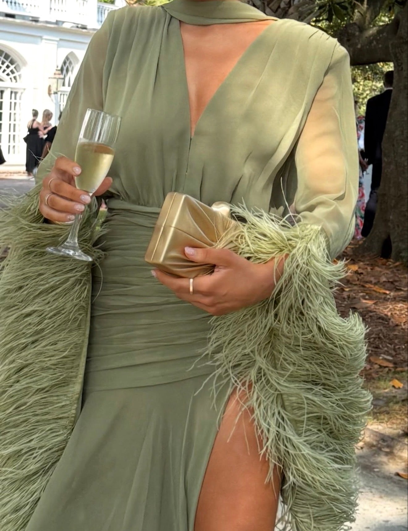 RENT | BUY Bronx & Banco Geisha Sage Maxi Dress