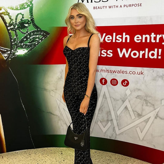 SAMPLE SALE Nadine Merabi Hailey Black Jumpsuit - Size L