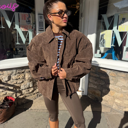 Kelly Suede Collared Jacket