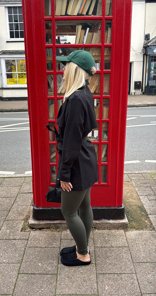 Dani Short Belted Trench Coat