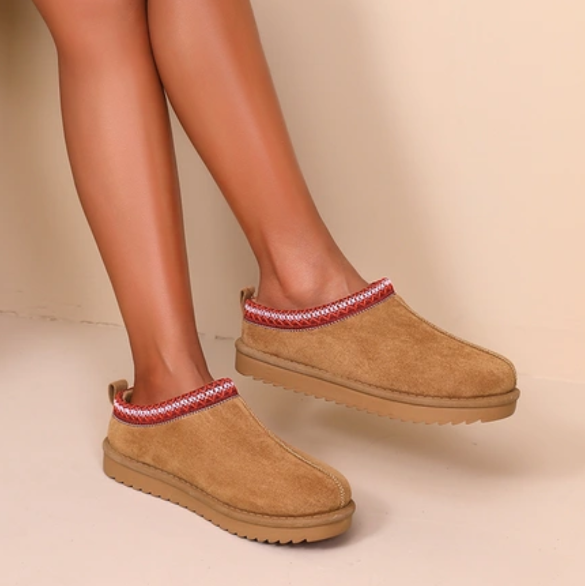 Faux Fur Platform Mules