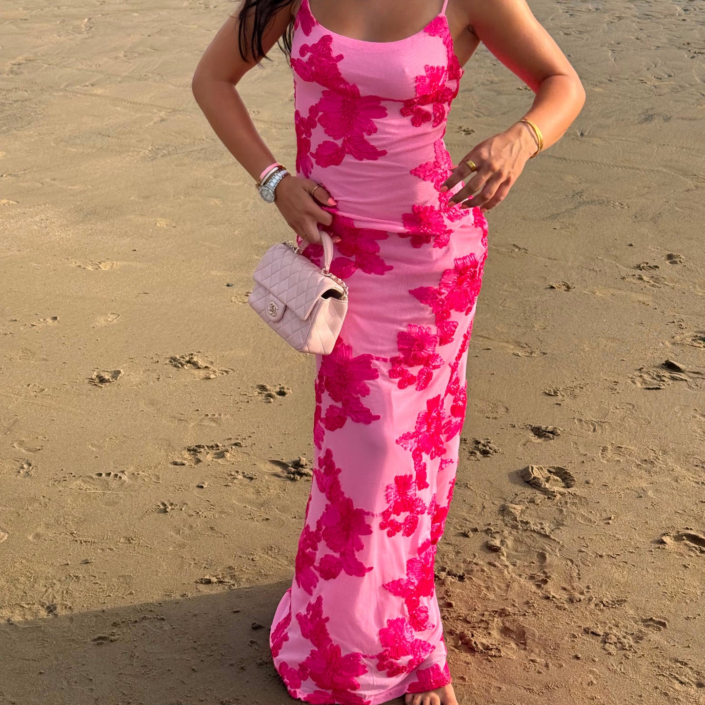 Rosie Floral Lace Maxi Dress