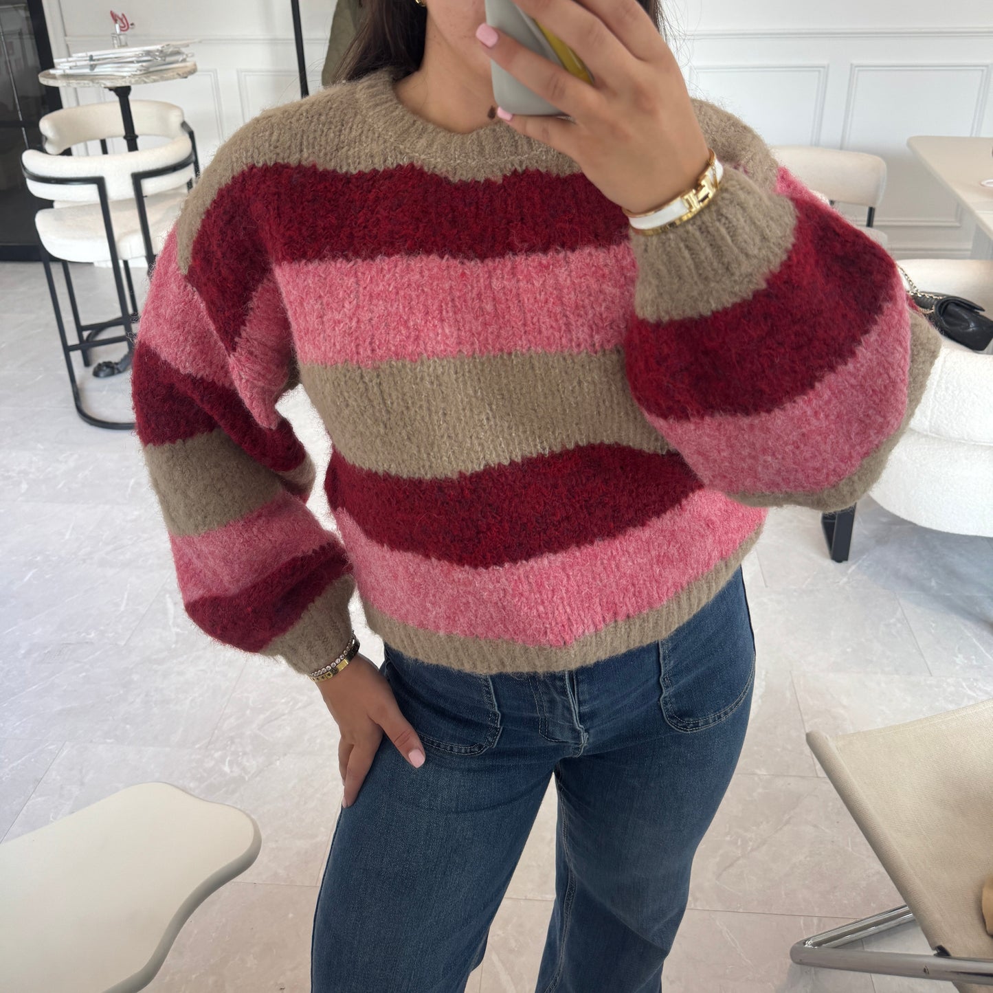 Josie Striped Soft Knit Jumper