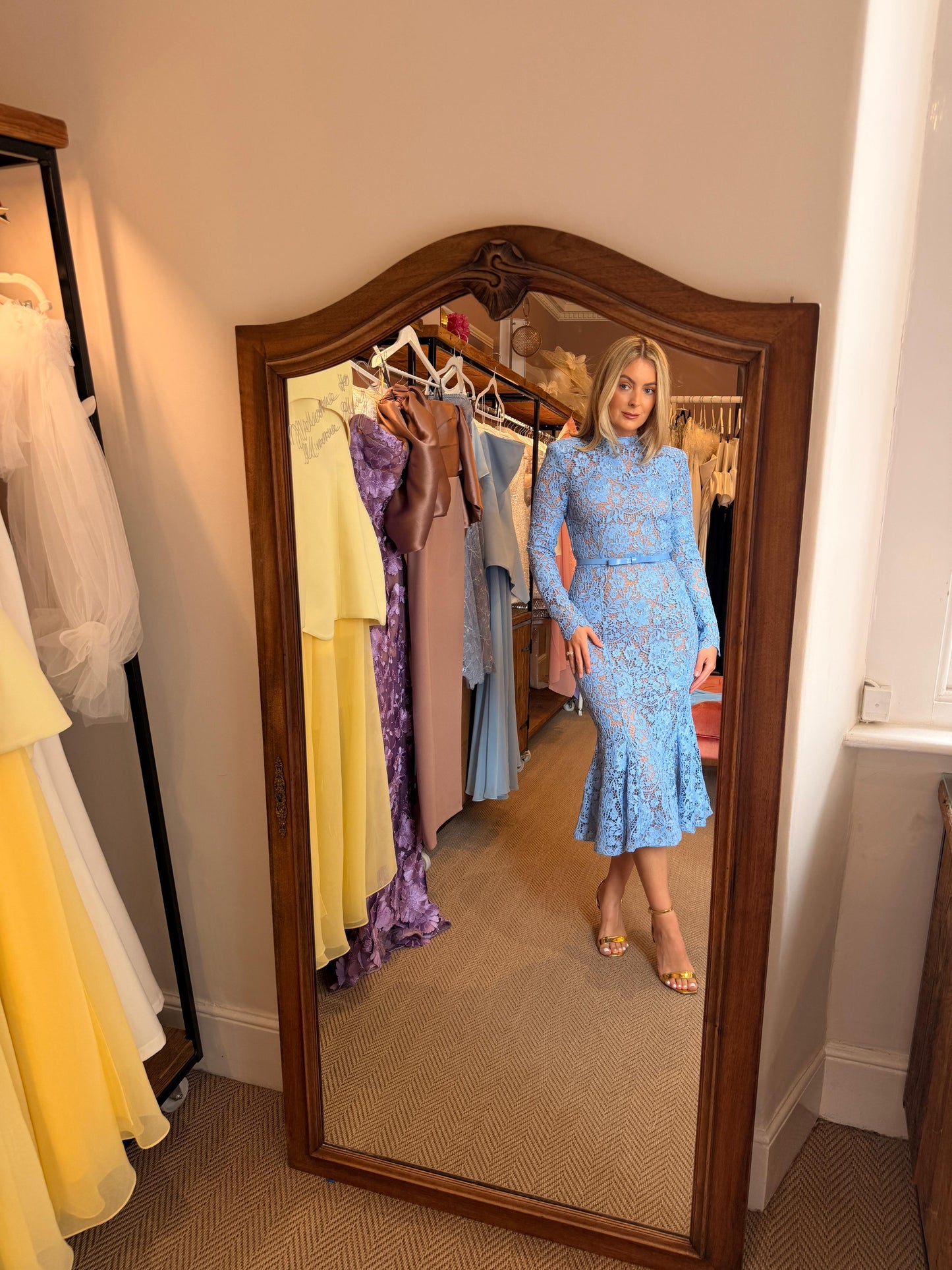 RENT | BUY Nadine Merabi Juliette Blue Dress