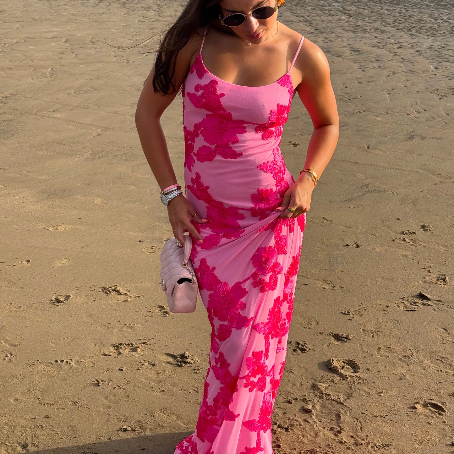 Rosie Floral Lace Maxi Dress