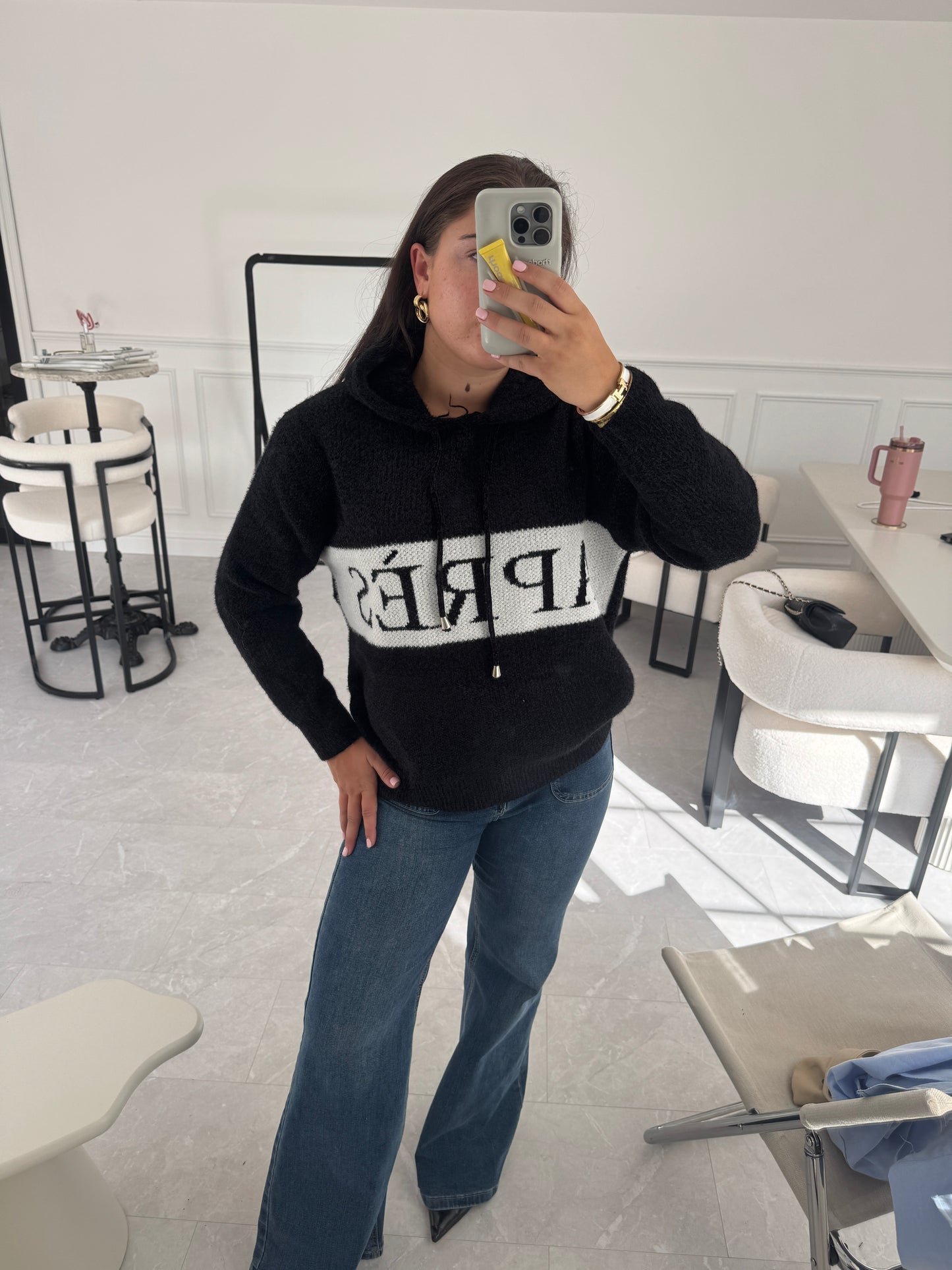 ‘Apres’ Drawstring Hoodie