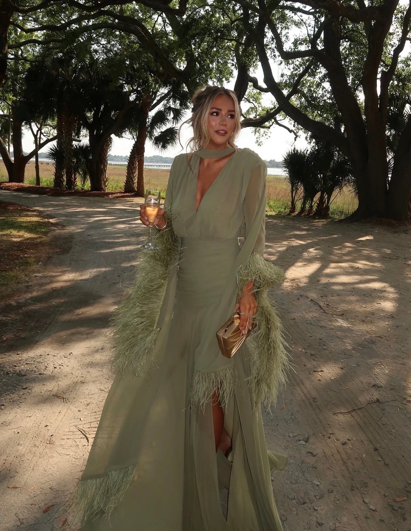 RENT | BUY Bronx & Banco Geisha Sage Maxi Dress