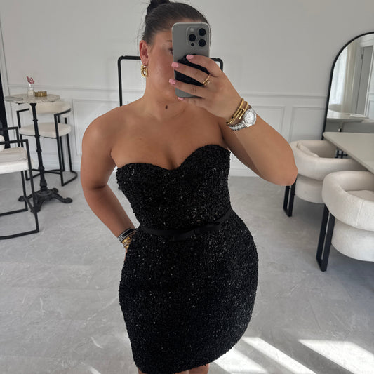 RENT | BUY Nadine Merabi Tara Black Dress
