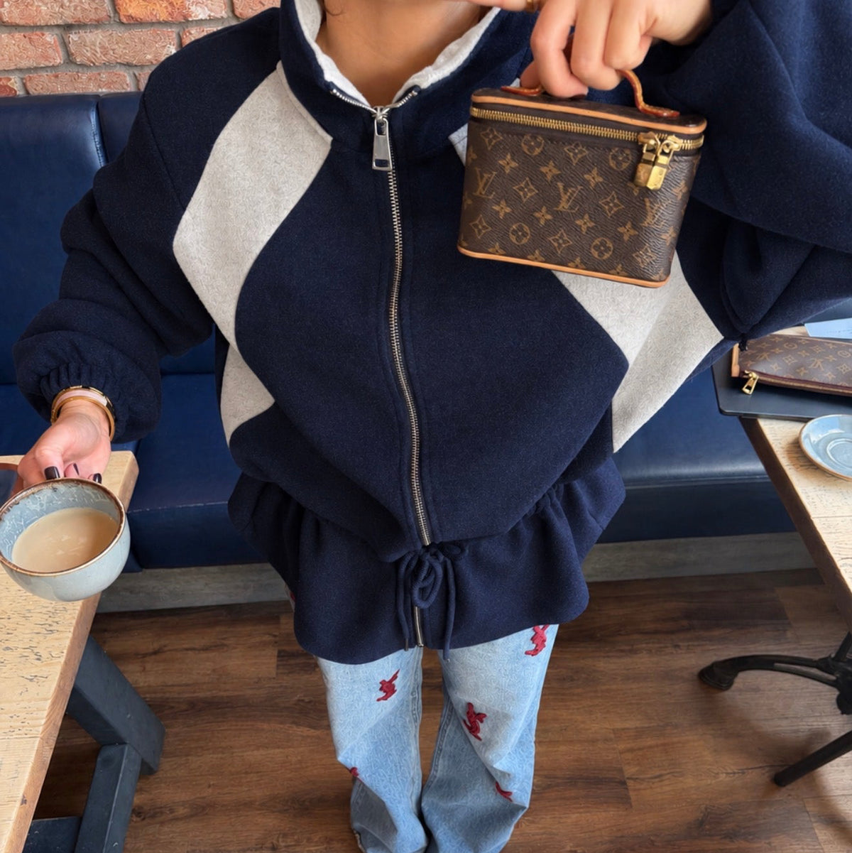 Colourblock Panel Jacket