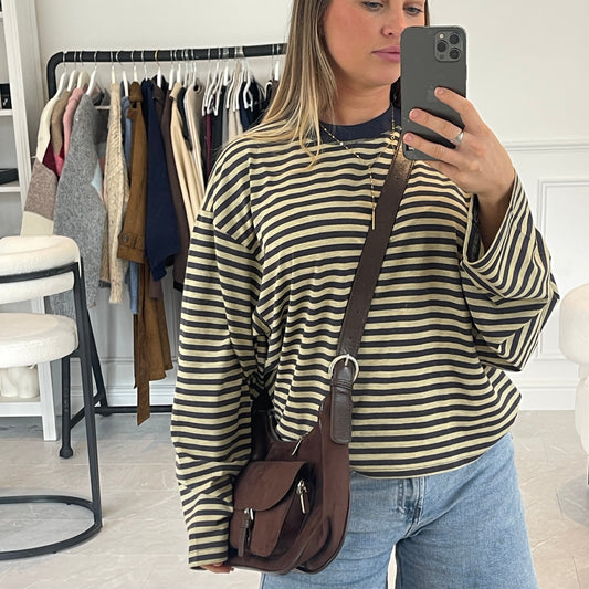 Faux Suede Pocket Shoulder Bag