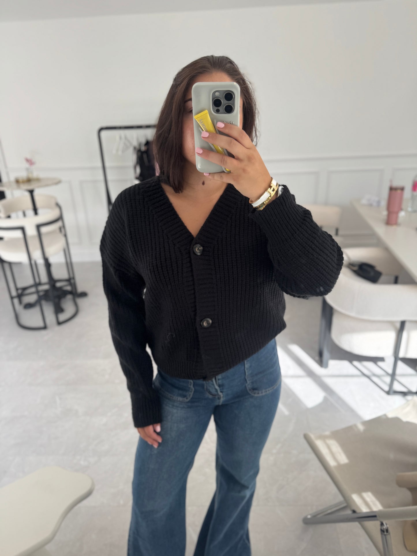 Lyla V Neck Knit Cardigan