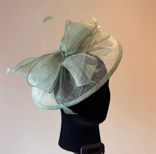 RENT  | Sage Green Brooke Fascinator
