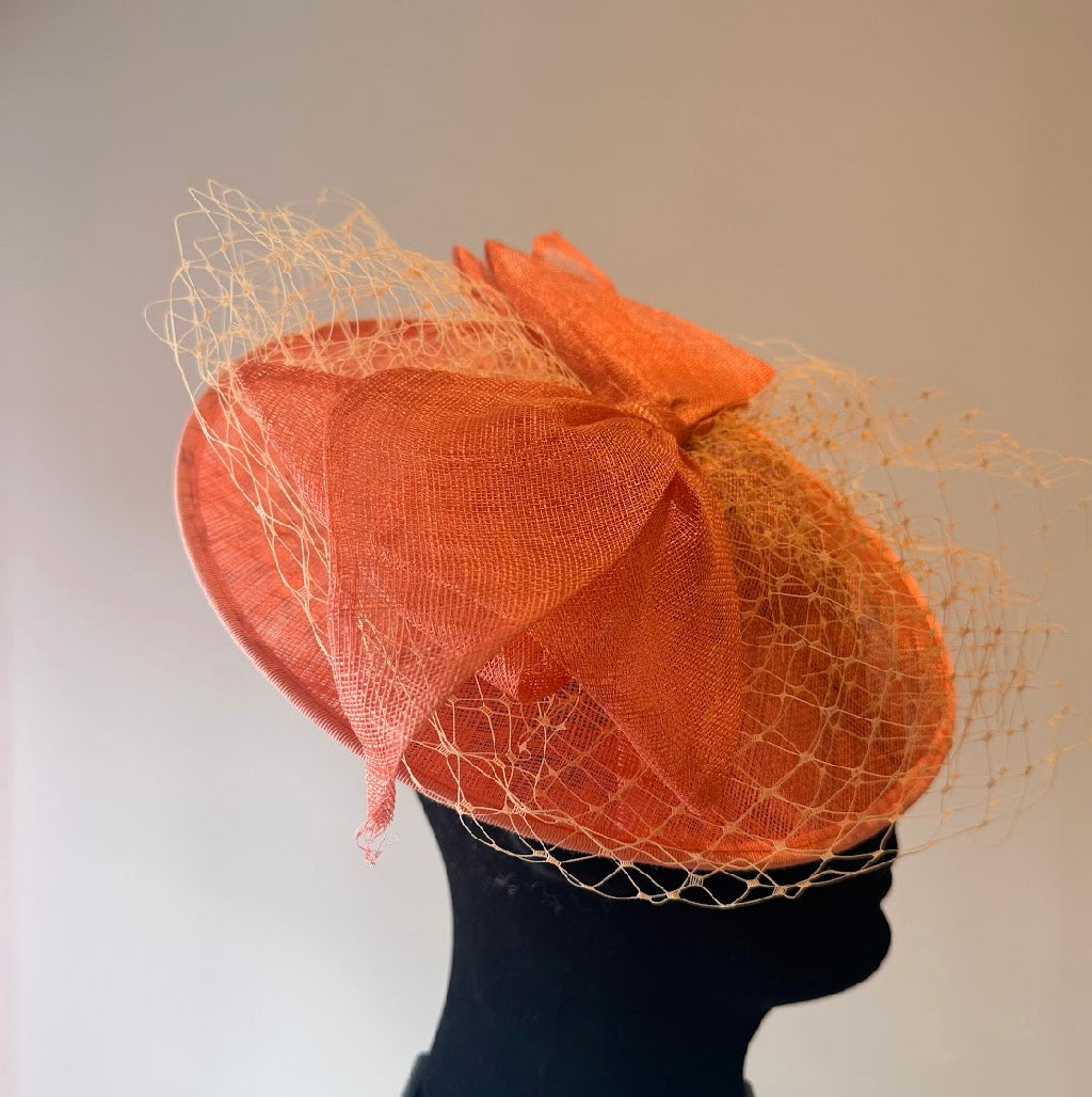 RENT  | Orange Azalea Fascinator