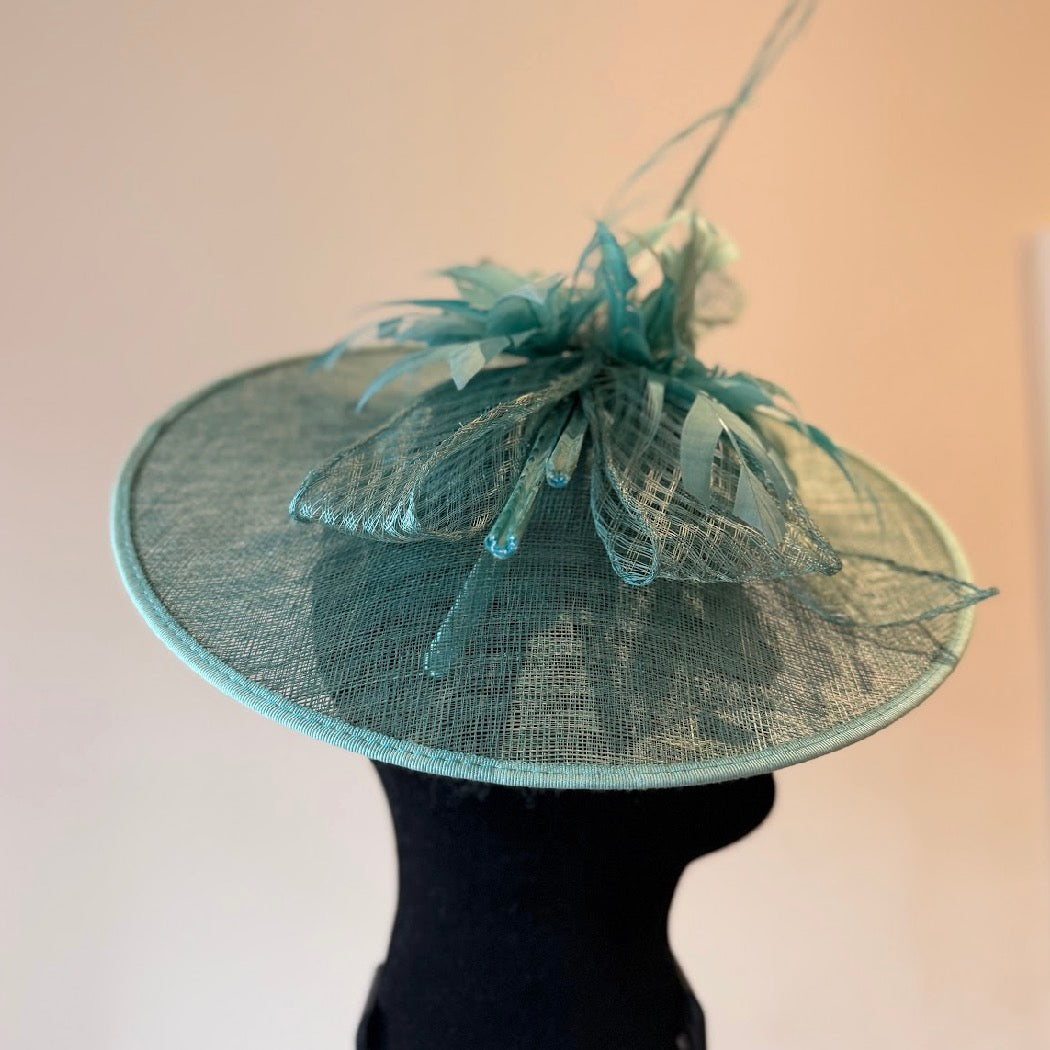 RENT  | Teal Stephanie Fascinator