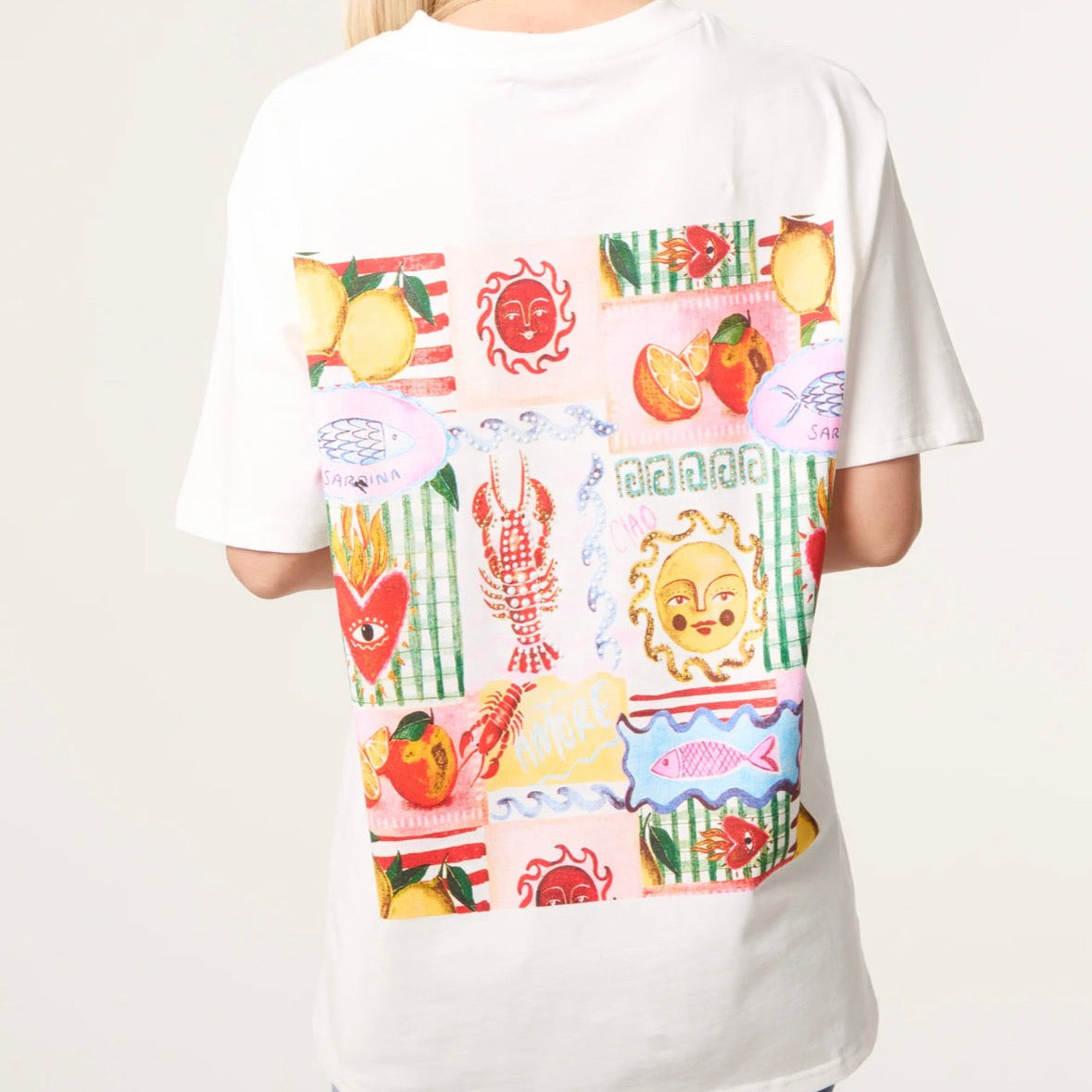 Embellished Summer Postcard Tee