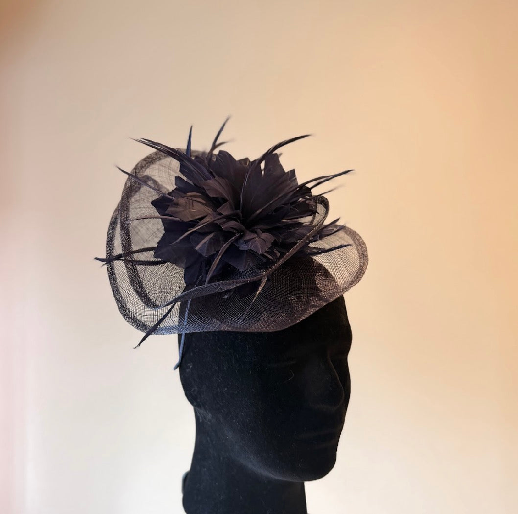 RENT  | Navy Annette Fascinator