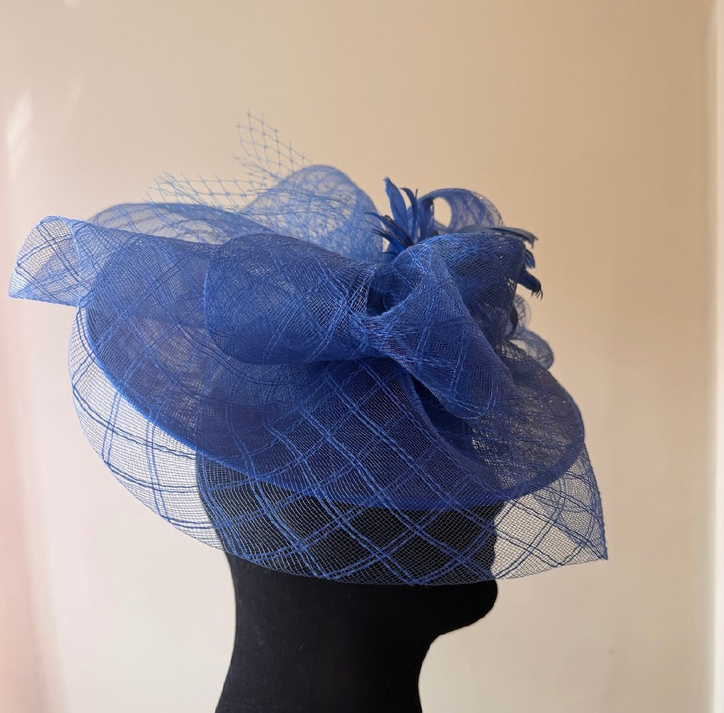 RENT  | Blue Daphne Fascinator