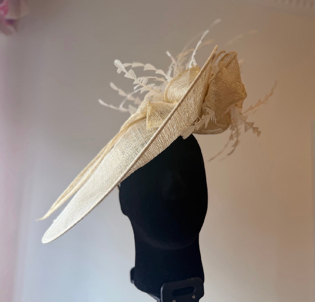 RENT  | Cream Genevieve Fascinator