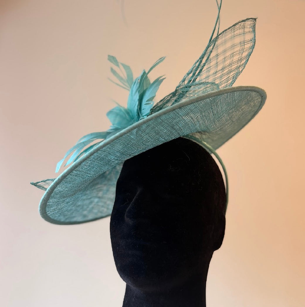RENT  | Teal Stephanie Fascinator