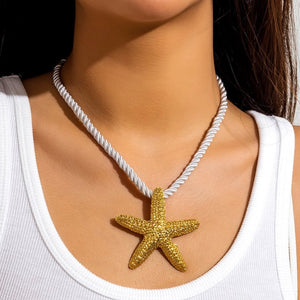 Starfish Rope Necklace