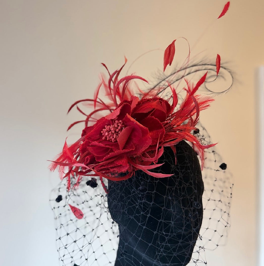 RENT  | Red Pacha Fascinator