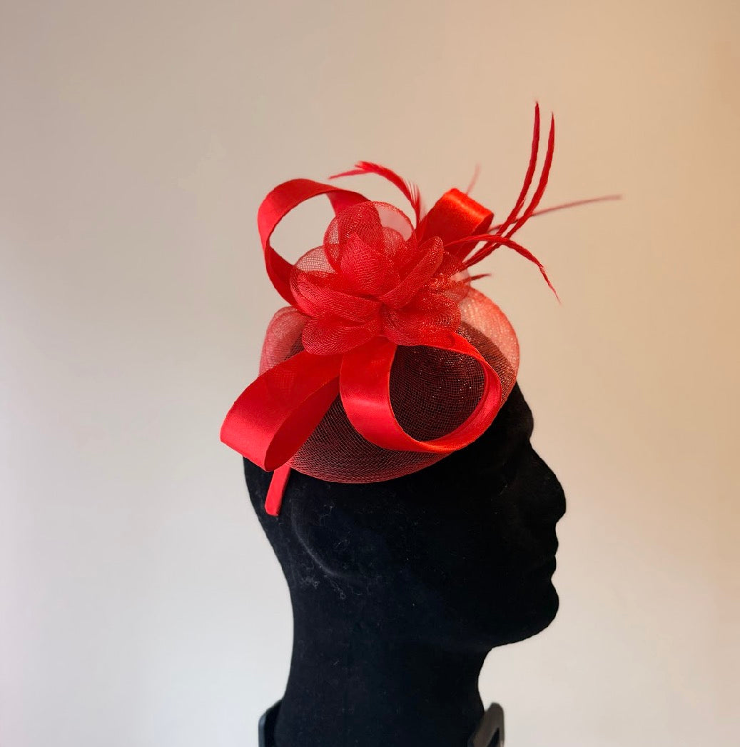 RENT  | Red Rayah Fascinator