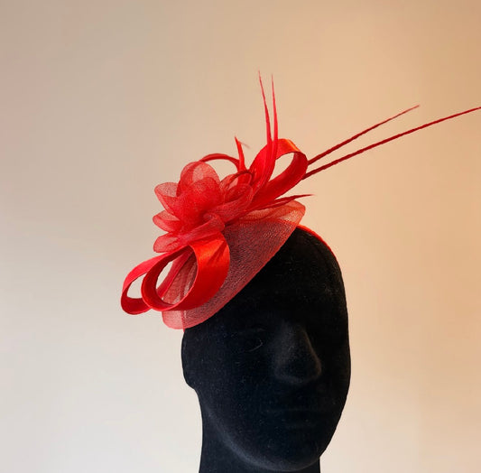 RENT  | Red Rayah Fascinator