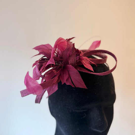 RENT  | Maroon Macey Fascinator