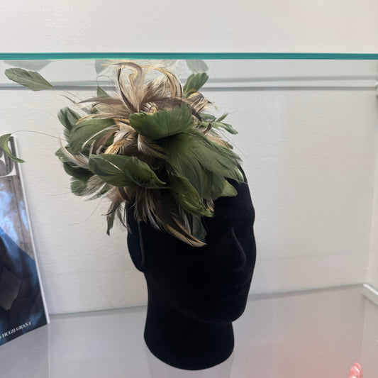 RENT  | Mixed Green Harper Fascinator