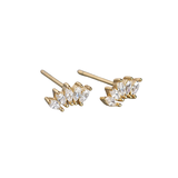 Crown Marquise Diamond Earrings