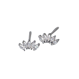 Crown Marquise Diamond Earrings