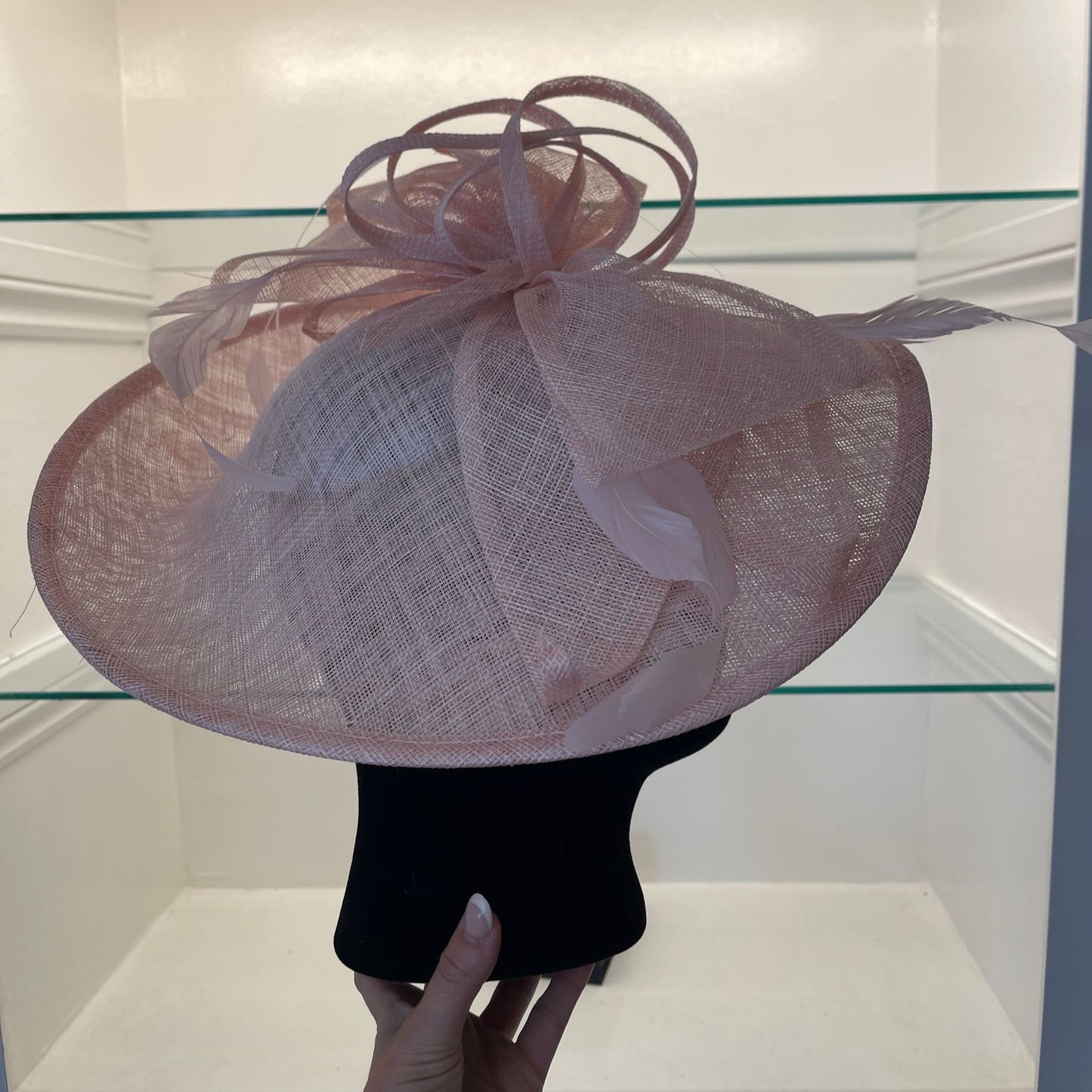 RENT | Pale Pink Ophelia Fascinator