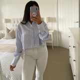 Sally striped shirt - cropped