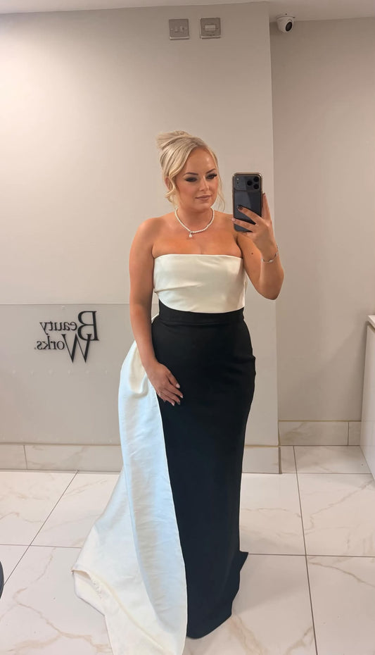 RENT | BUY Solace London Kinseley Black & White Dress