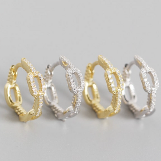 Crystal Chain Huggies