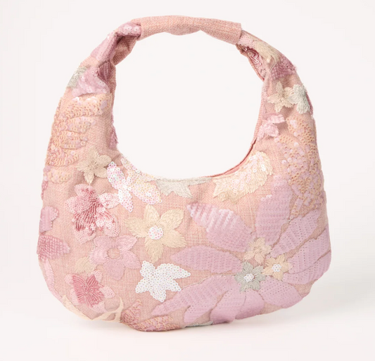 Embellished & Embroidered Floral Bag