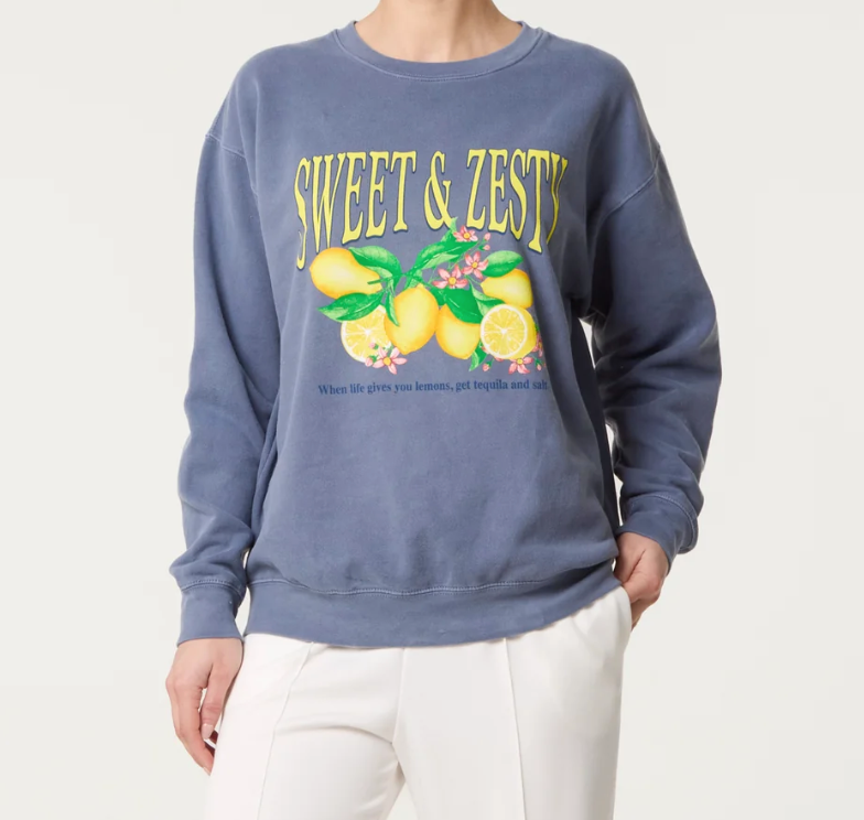 ‘Sweet & Zesty’ Lemon Sweatshirt