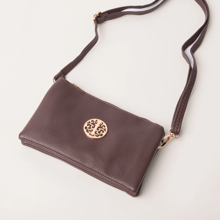 Small Gold Detail Clutch Bag