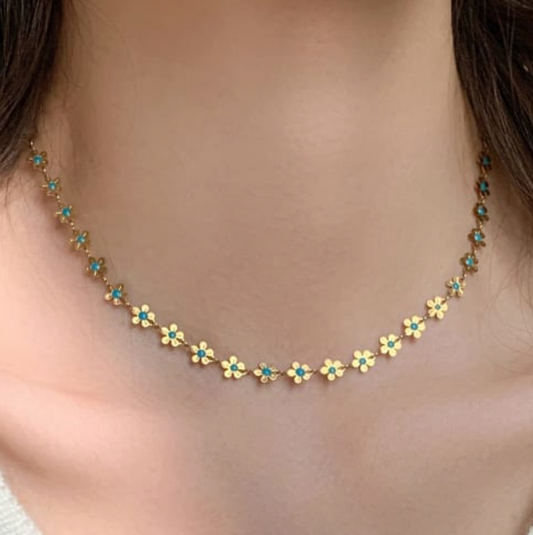 Rosie Flower Minimalist Necklace
