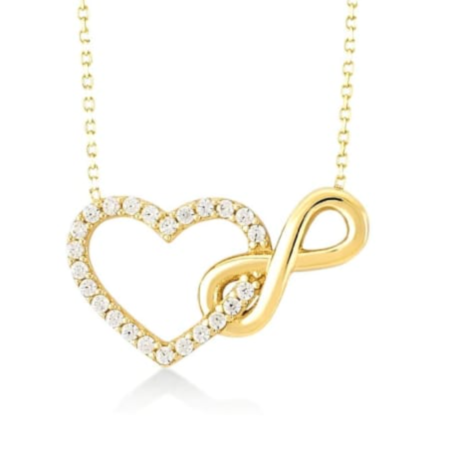 Cora Cubic Zirconia Heart Minimalist Necklace