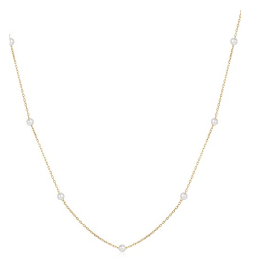 Pearl Locket Dainty Necklace