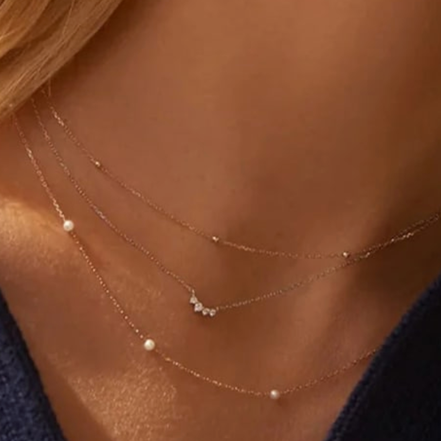 Pearl Locket Dainty Necklace