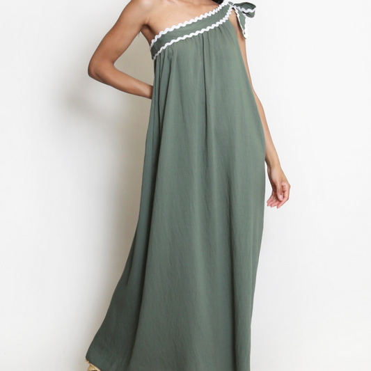 Tia One Shoulder Maxi Dress